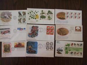 15 USA Fleetwood cachets unaddressed FDCs 1978 not complete on pages - Imagen 1 de 10