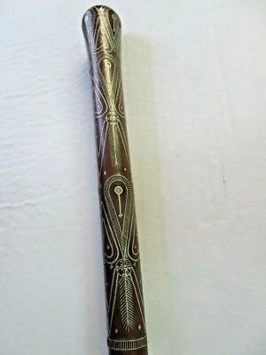 古董俄罗斯银珠镶嵌甘蔗 1890 年代 — 第 1/3 张图片