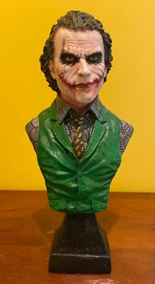 HANDMADE Joker BUST - Statue Figure Sculpture Heath Ledger movie toy doll batman - Image 1 of 4
