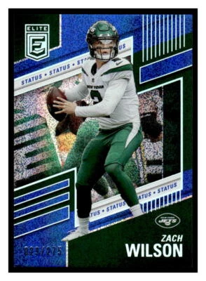2022 Donruss Elite #5 Zach Wilson Status Sparkle #/275 - Image 1 of 2