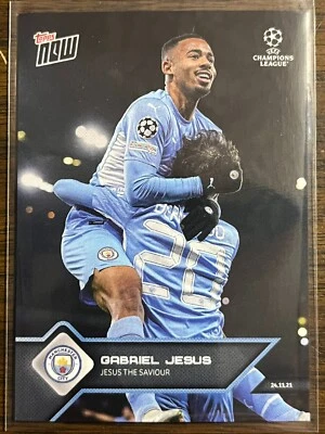 2021-22 Topps Now UEFA UCL #8 Ruben Dias Manchester City - Image 1 of 2
