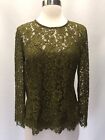 New J Crew Lace Top With Built-In Cami 2 Evergreen Green $98 H2200 Holiday'17