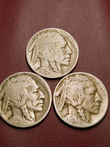 1928PDS Buffalo Nickels G (#B-21-107) Lot of 3 Cover