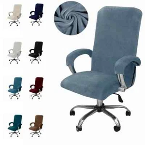 Velvet Office Computer Desk Chair Covers Armchair Protector High Quality Chaise - Picture 1 of 34