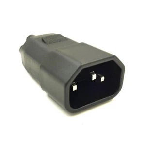 IEC 320 C14 3 Pin Male To C5 Female Receptacle Laptop Printer Power Adatper - Picture 1 of 7