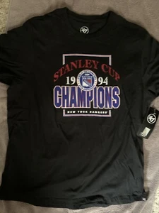 NY RANGERS 1994 STANLEY CUP CHAMPIONS SHIRT MED 47 BRAND MSG 25 ANNIVERSARY NHL - Bild 1 von 6