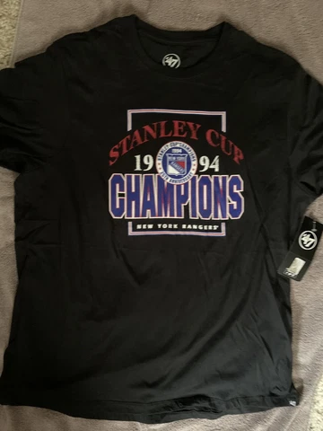 NY RANGERS 1994 STANLEY CUP CHAMPIONS SHIRT MED 47 BRAND MSG 25 ANNIVERSARY NHL Cover
