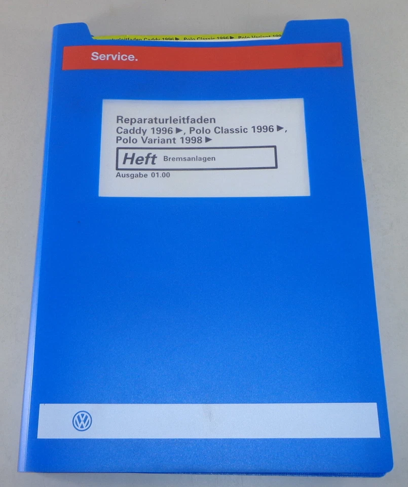 Manual de Taller VW Caddy / Polo Desde Año 1996/1998 Bremsanlagen De 01/2000 - Imagen 1 de 1