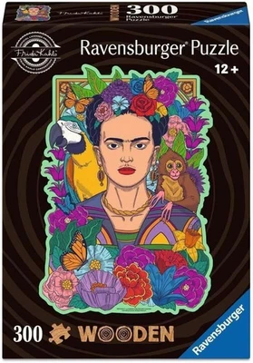 NEW Ravensburger 300 Pieces Wooden Jigsaw Puzzle 12+ Ages Frida Kahlo - Image 1 of 2