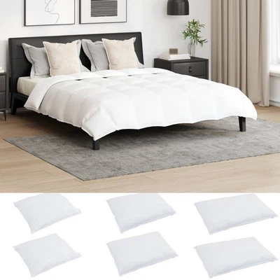 vidaXL Bettdecke mit Kissen 3 pcs Weiß 200 x 200 cm Daunen - Bild 1 von 4