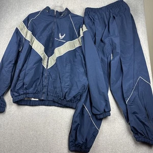 USAF Air Force Large Reg PT Jogger Suit Workout Performance Military Pant Jacket - Picture 1 of 13