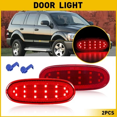 2X LED Door Panel Courtesy Lights For 04-09 Dodge Durango 07-09 Chrysler Aspen A - Image 1 of 4