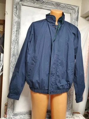 Vtg XL 90s Members Only Harrington Jacket BOMBER Navy Blue Mens colorblock Euc - Image 1 of 4