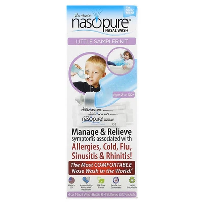 Nasopure Lavado Nasal Pequeño Sampler Kit 1 Kit Libre de BPA Foto 1 de 3