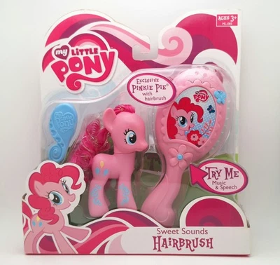 RARO COMO NUEVO EN CAJA My Little Pony Sweet Sounds Cepillo de Pelo Pinkie Pie Figura Cepillable Foto 1 de 4