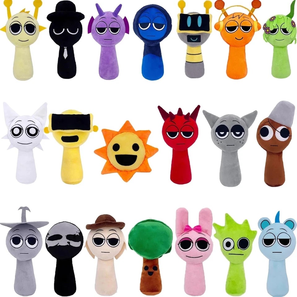 5/10/20 Sprunki Plush Toys Horror Game 8 Inch Soft Stuffed Spunki Plushies Gift - Image 1 of 4