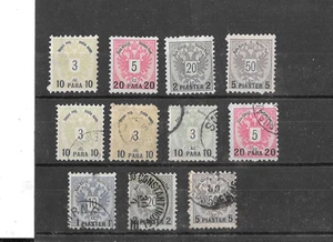 AUSTRIA OFFICES IN TURKEY SCOTT 14-19 OPS MINT AND USED SETS. - Picture 1 of 2