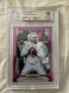 DWAYNE HASKINS 2019 Panini Draft #113 PRISTINE BGS 10 Rookie RC Purple Prizm - Picture 1 of 3