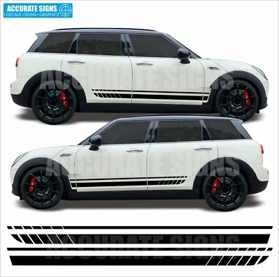 Adesivi per Mini Clubman righe laterali decalcomanie grafica vinile F54 - Immagine 1 di 3