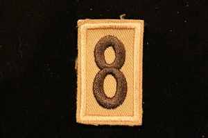 PAQUETE DE TROPAS BOY CUB SCOUT NÚMERO # 8 PARCHE - BORDADO OLIVA Y BRONCEADO - BSA - Imagen 1 de 1