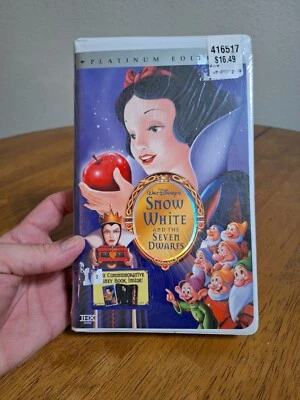 Snow White And The Seven Dwarfs Disney Platinum Edition VHS New Factory Sealed - Image 1 of 4