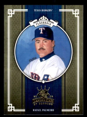 2005 Donruss Diamond Kings  #418 Rafael Palmeiro Texas Rangers - Image 1 of 2
