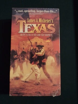 James A. Michener's Texas (VHS, 1994, 2-Tape Set) Stacy Keach & Patrick Duffy  - Image 1 of 4