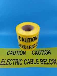 New ProTec Hazard Caution Electric Cable Below Warning Tape cut to length - Picture 1 of 3