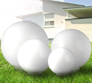 Stecklampe Solarlampe Gartenlampe Außen LED Solar Kugel Garten Deko weiß 4er Set - Bild 1 von 12