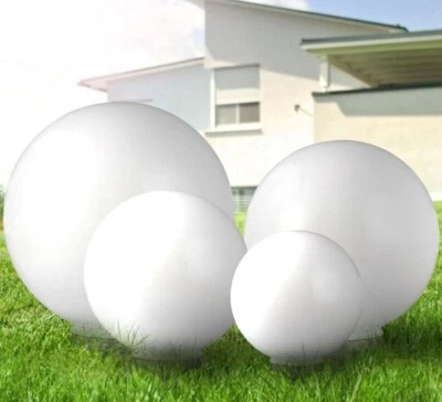 Stecklampe Solarlampe Gartenlampe Außen LED Solar Kugel Garten Deko weiß 4er Set - Bild 1 von 4