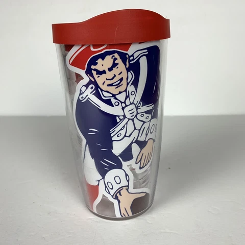 New England Patriots Legacy Emblem NFL Tervis Tumbler Cup 16 oz w/lid Cover