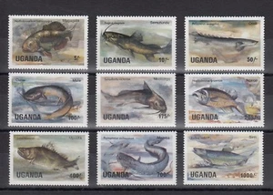 TIMBRE STAMP 9 OUGANDA Y&T#362-70 POISSON FISH NEUF**/MNH-MINT 1984 ~B65 - Imagen 1 de 1
