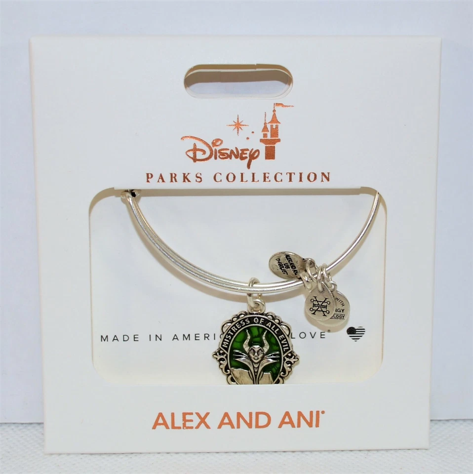 Disney Alex & Ani Brazalete Pulsera Plata Maléfica Señora de Todos los Males NUEVO Foto 1 de 1
