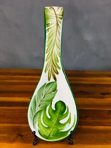 Bassano cerámica Italia estante de cuchara selva 27x10,5x3 cm hecho a mano - Imagen 1 de 6