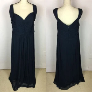 Vestido Envolvente Colección Vivian Diamond Talla 20 Mujer Plus Azul Marino  - Imagen 1 de 11