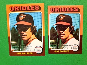 1975 Topps Jim Palmer #335 & '75 Palmer "mini" card Baltimore Orioles - Picture 1 of 2