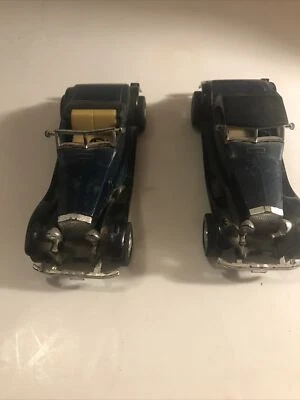 Yatming 1931 Rolls Royce no. 8504 pull back die cast car #GT528 works!  2 Cars - Image 1 of 4