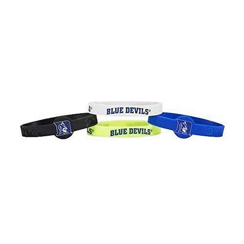 Aminco NCAA Duke Blue Devils Silicone Bracelets, 4-Pack Cover