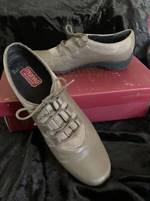 Munro Women Shoe Venture Size 7.5 AAAA Gray Green Casual Lace Up Oxford - Image 1 of 4