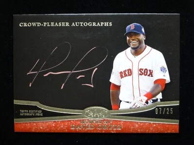 2020 Topps Tier One Crowd-Pleaser David Ortiz On-card Auto /25 - Image 1 of 2