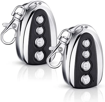 2Stk Handsender 4 Taste Tor Garagentor Öffner Fernbedienung 433MHZ Rollen Funk - Bild 1 von 4