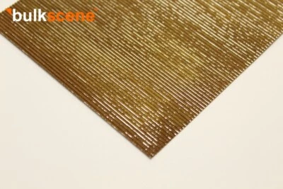BULKSCENE - RUSTY 1.2mm CORRUGATED METAL SHEETING FOR OO/HO GAUGE MODELLING