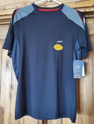 NWT Men's Sz S Shirt Black/Gray/Red Dri-Control UPF 25 Stretch Fit Avia - Image 1 of 3