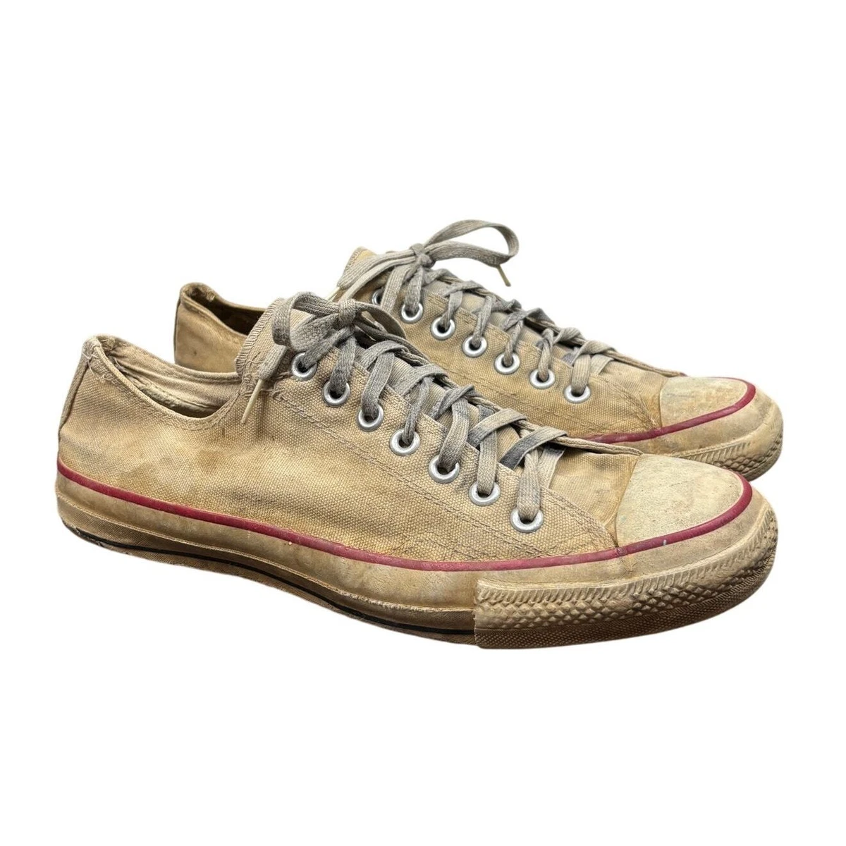 Vintage 80s Converse Low Sneakers Shoes Men display picture 3
