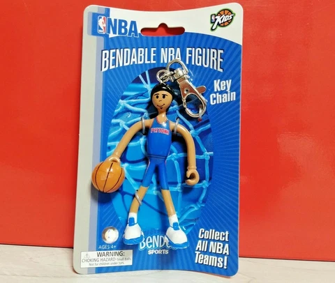 Detroit Pistons Bendos Sport Bendable NBA Figure Keychain 2005 Cover