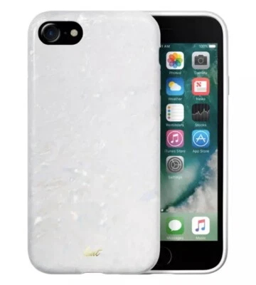 LAUT Case For iPhone 6/ 6S/ 7/ 8 White Pearl IPhone Case With 2 Screen Guards - Image 1 of 4