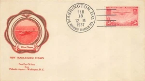 C22 50c CHINA CLIPPER AIRMAIL - Rice cachet - CV$75 - Picture 1 of 1