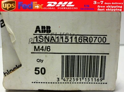 NEW Box of 50 ABB 1SNA115116R0700 Terminal Blocks - Image 1 of 4