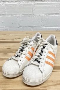 Adidas Wihite/Orange Superstar "Off White Orange Rush" Sneaker. - Size 12 - Picture 1 of 6