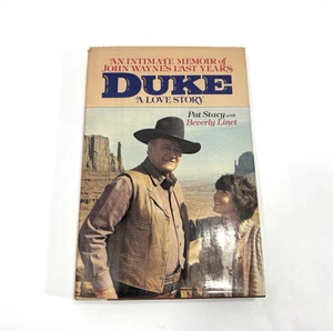 1983 1st Edition Duke A Love Story John Wayne Book Signed By Pat Stacy - Foto 1 di 8